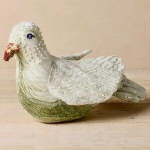 NWT 2025 John Derian X Target 15X8" Beaded Dove Decorative Pillow Ltd Edition